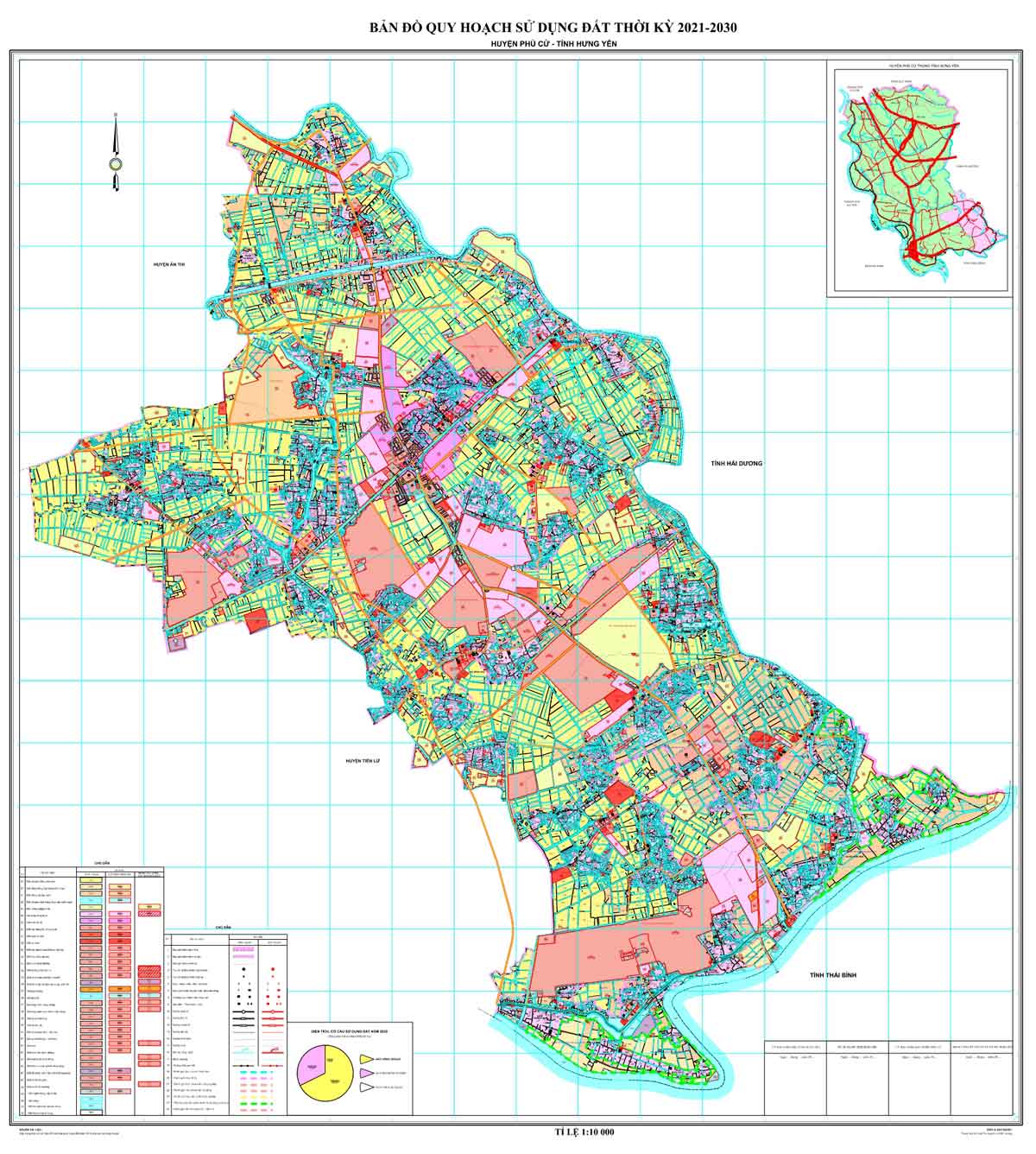 Bản đồ QHSDĐ huyện Phù Cừ đến năm 2030