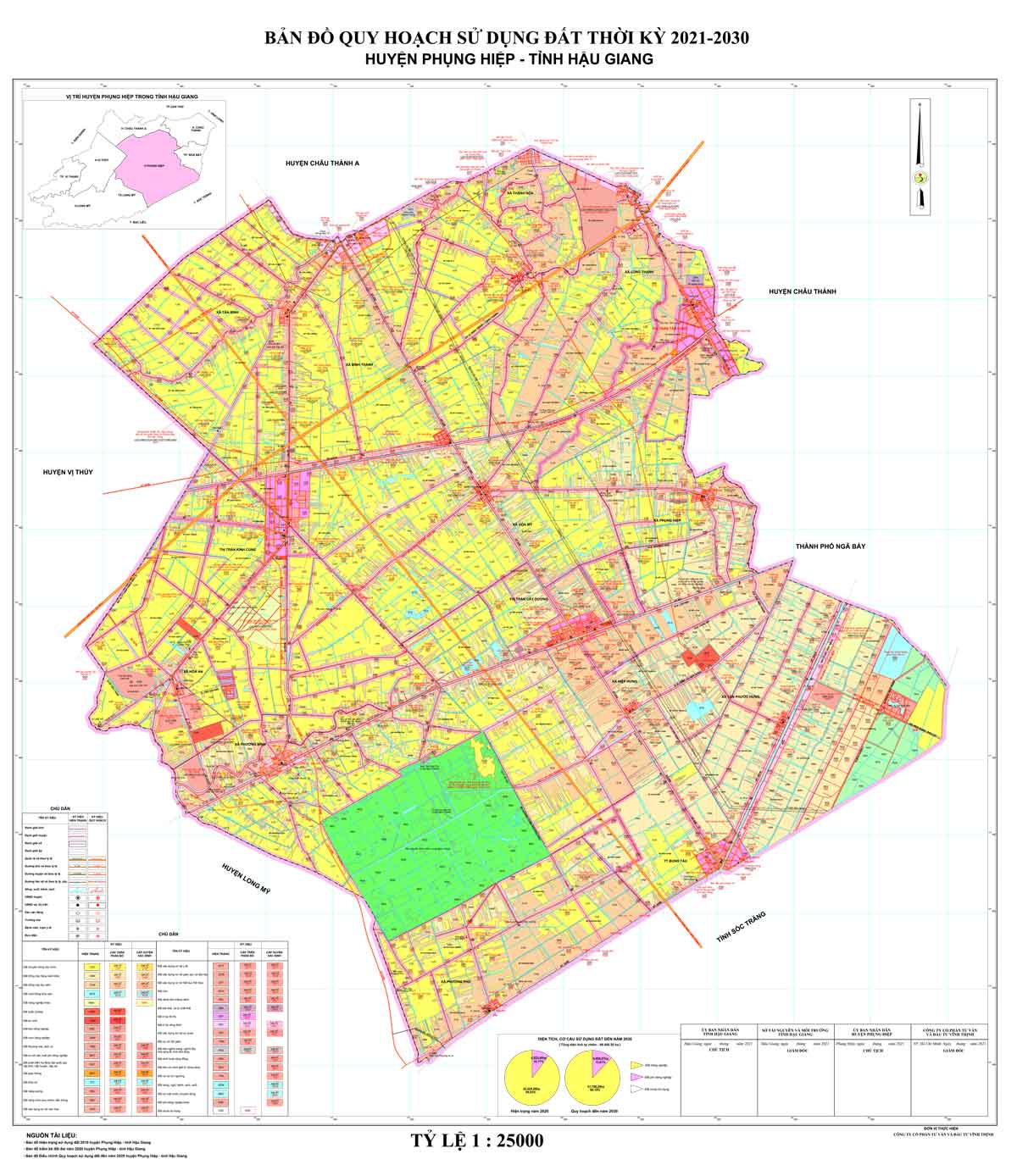 Bản đồ QHSDĐ huyện Phụng Hiệp đến năm 2030