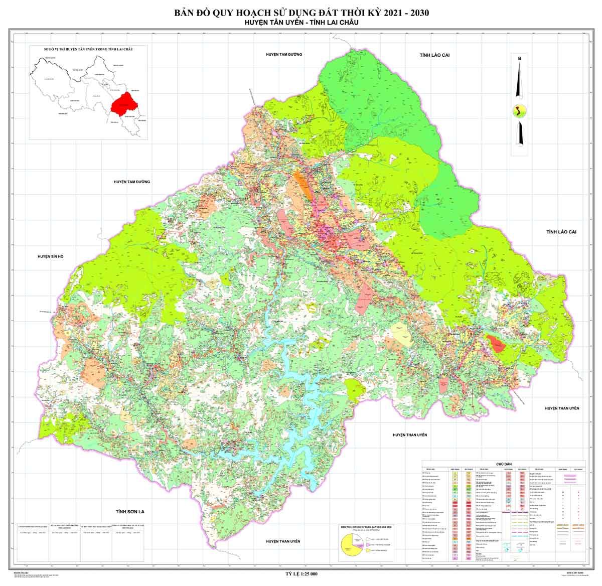 Bản đồ QHSDĐ huyện Tân Uyên đến năm 2030