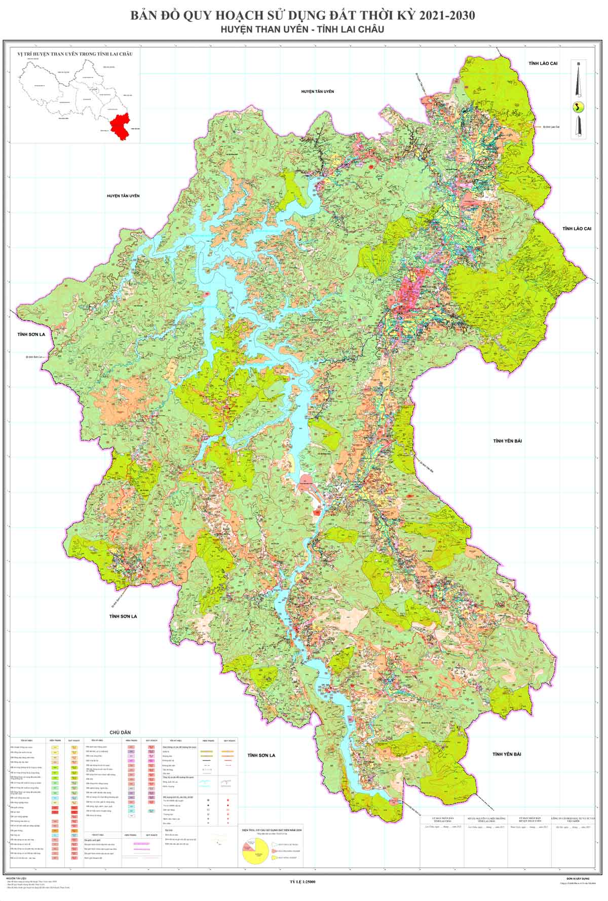 Bản đồ QHSDĐ huyện Than Uyên đến năm 2030
