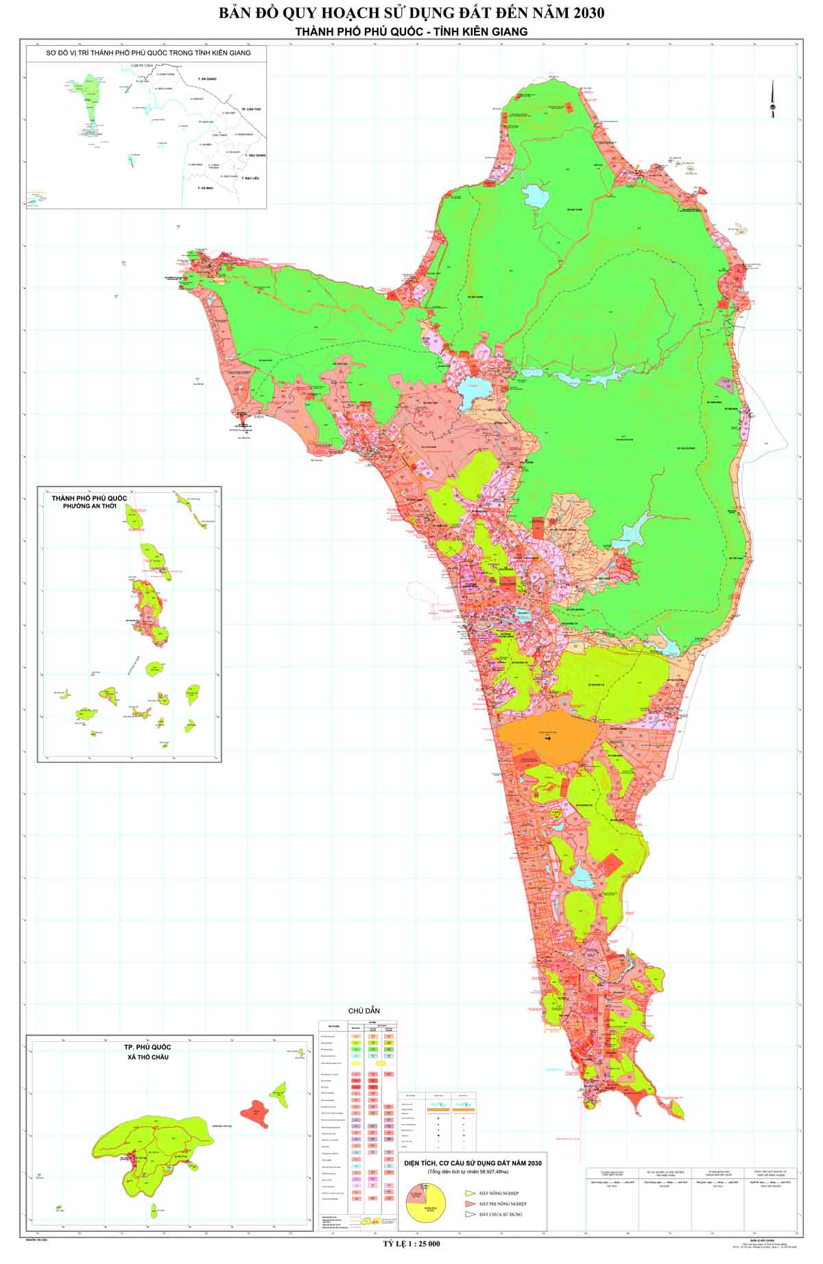 Bản đồ QHSDĐ TP Phú Quốc đến năm 2030