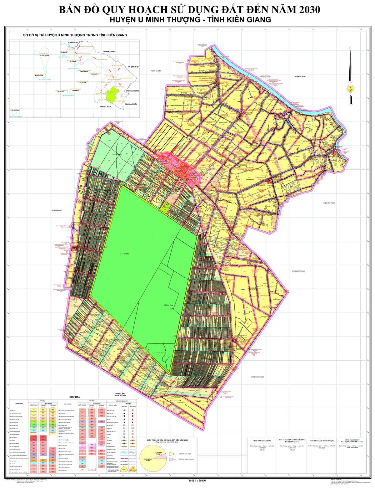 Bản đồ QHSDĐ huyện U Minh Thượng đến năm 2030