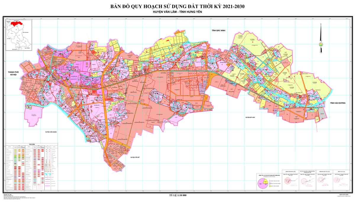 Bản đồ QHSDĐ huyện Văn Lâm đến năm 2030