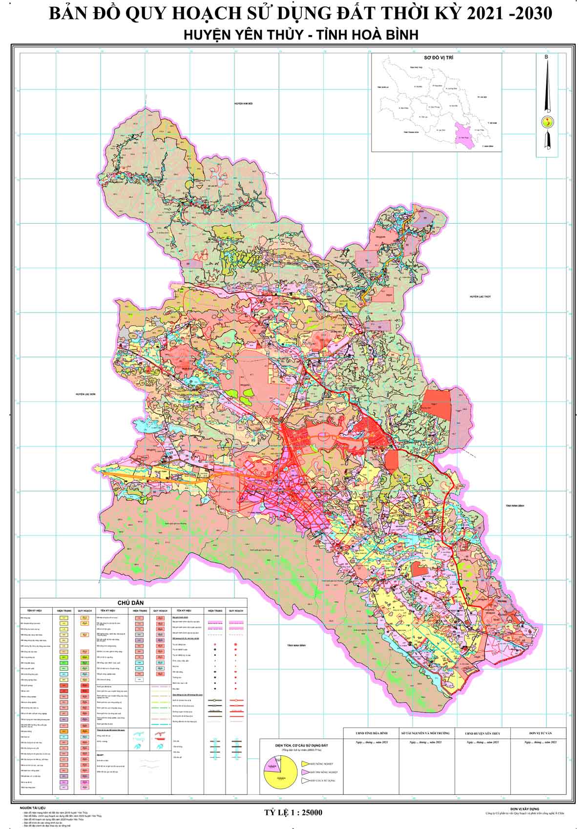 Bản đồ QHSDĐ huyện Yên Thủy đến năm 2030