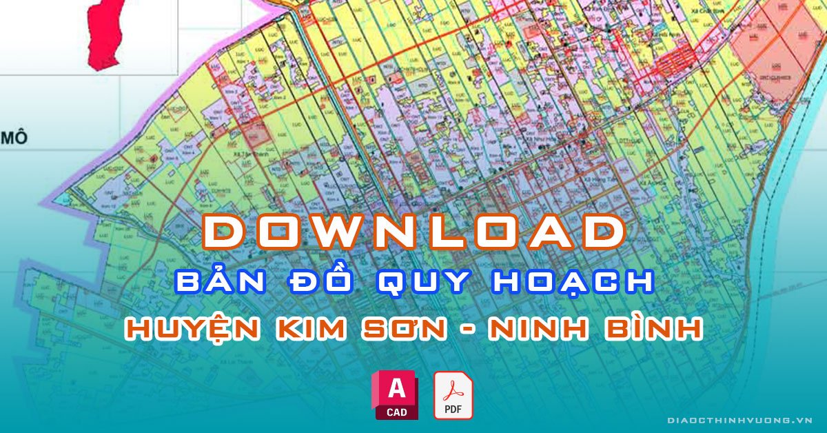 Download bản đồ quy hoạch huyện Kim Sơn, Ninh Bình [PDF/CAD] mới nhất