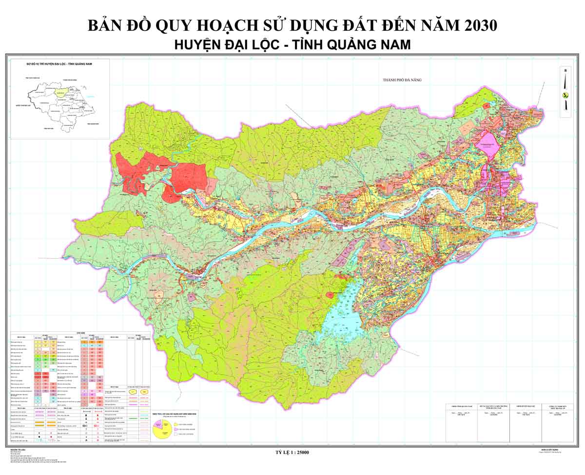 Bản đồ QHSDĐ huyện Đại Lộc đến năm 2030