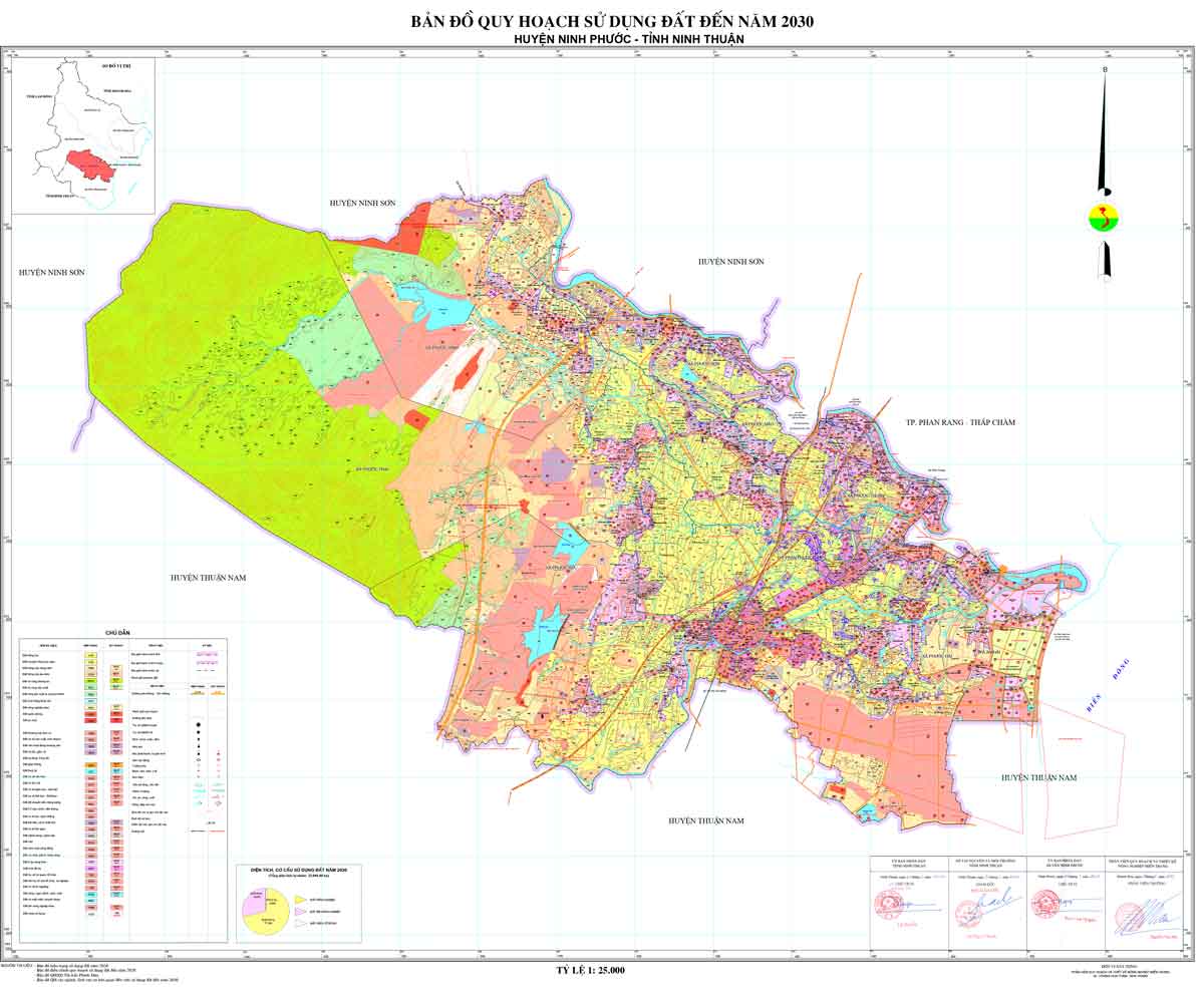 Bản đồ QHSDĐ huyện Ninh Phước đến năm 2030