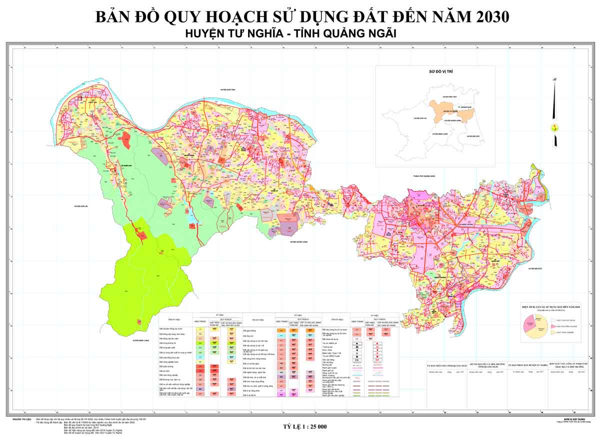 Bản đồ QHSDĐ huyện Tư Nghĩa đến năm 2030